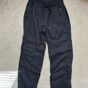 Quince Size S Black Linen Pant